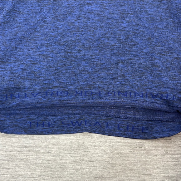 Lululemon Swiftly Tech Racerback Blazer Blue / Black Top Seamless Yoga Run 2 - Picture 9 of 12